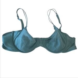Cosabella 34C Blue Green Aqua Underwire Bra Intimates Sheer Luxury